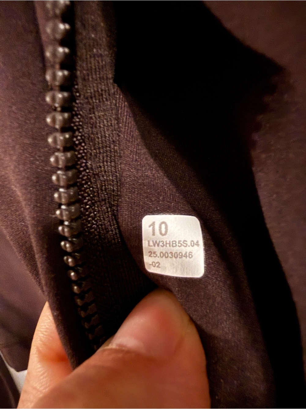 Lululemon Define Cropped Sequoia Dark Brown Zip-Front Active Jacket - Picture 5 of 7